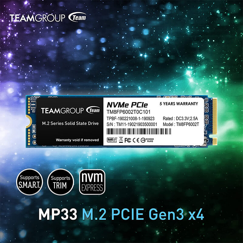  Ổ cứng SSD TEAM 512GB NVME M2 PCIE 