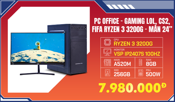 pc-office-gaming-lol-cs2-fifa-ryzen-3-3200g-kem-man-hinh-24-inch