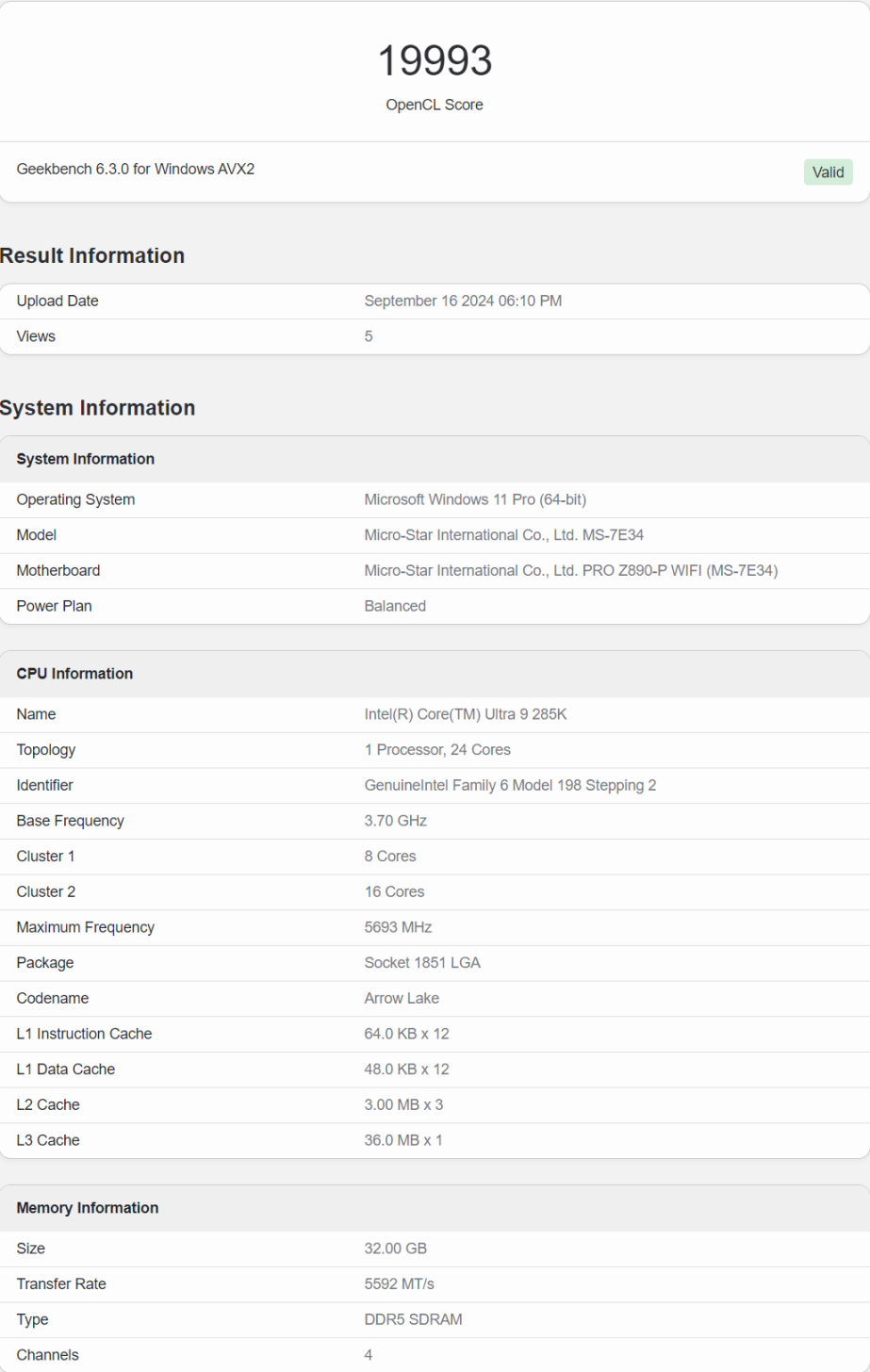 opencl-score-Intel-Arrow-Lake-iGPU