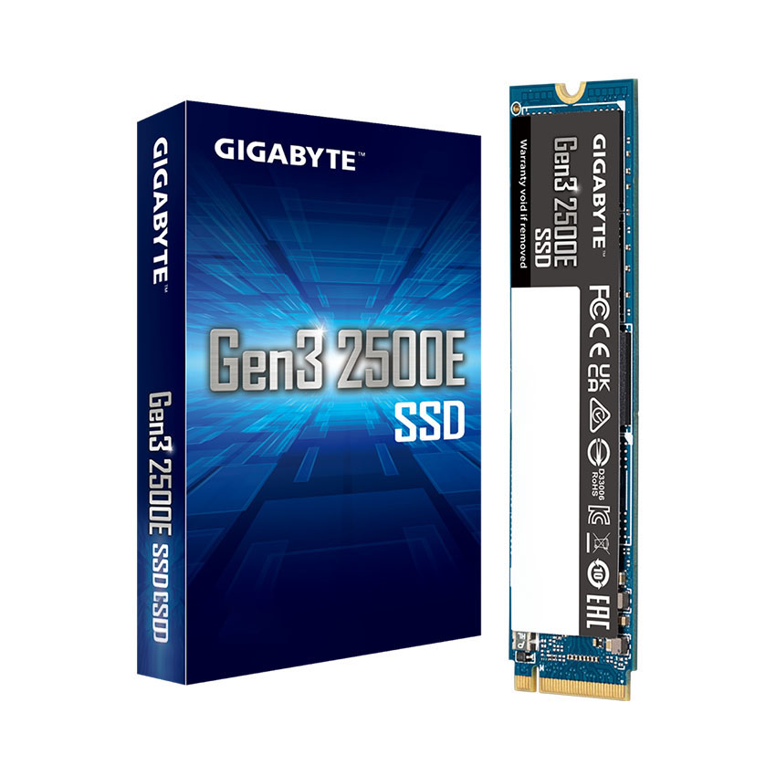 Ổ CỨNG SSD GIGABYTE 2500E 500GB PCIE GEN 3.0X4 (ĐỌC 2400MB/S GHI 1800MB/S)