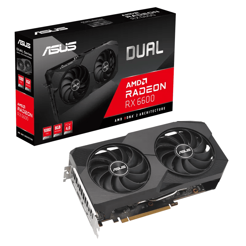 Card màn hình ASUS Dual Radeon RX 6600 V2 8GB GDDR6