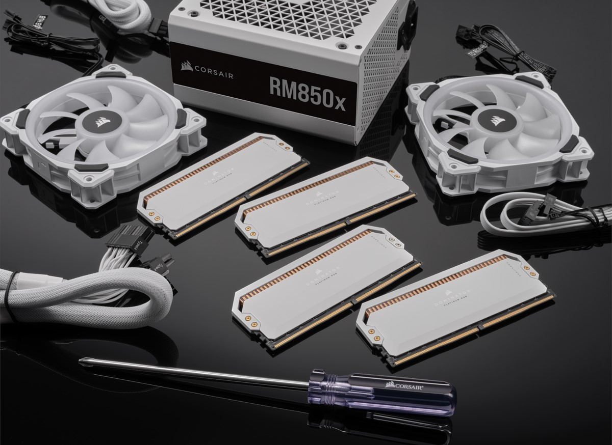 Ram Corsair Dominator Platinum RGB White DDR5 6