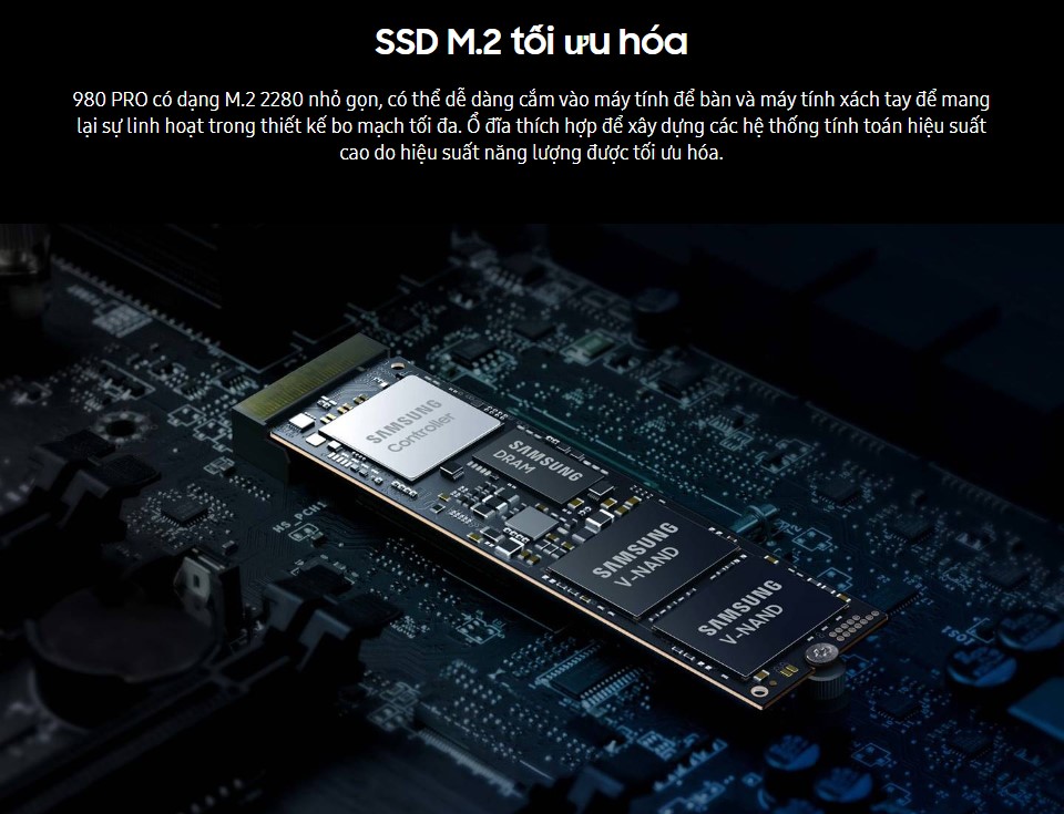 Ổ cứng SSD Samsung 980 PRO 2TB PCIe NVMe 4.0x4 4