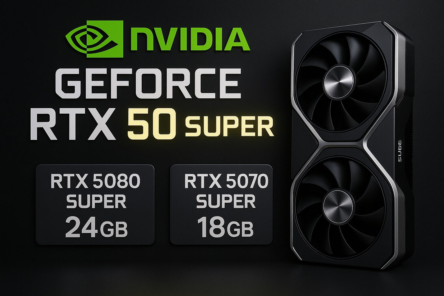 RTX 5080 SUPER 24 GB & 5070 SUPER 18 GB