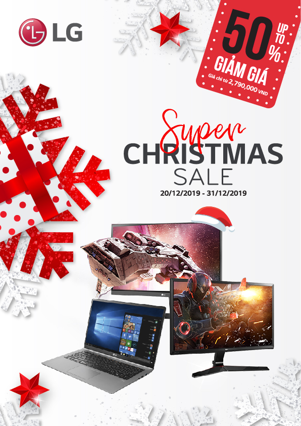 Chương trình Super CHISTMAS SALE-GIảm giá lên tới 50%