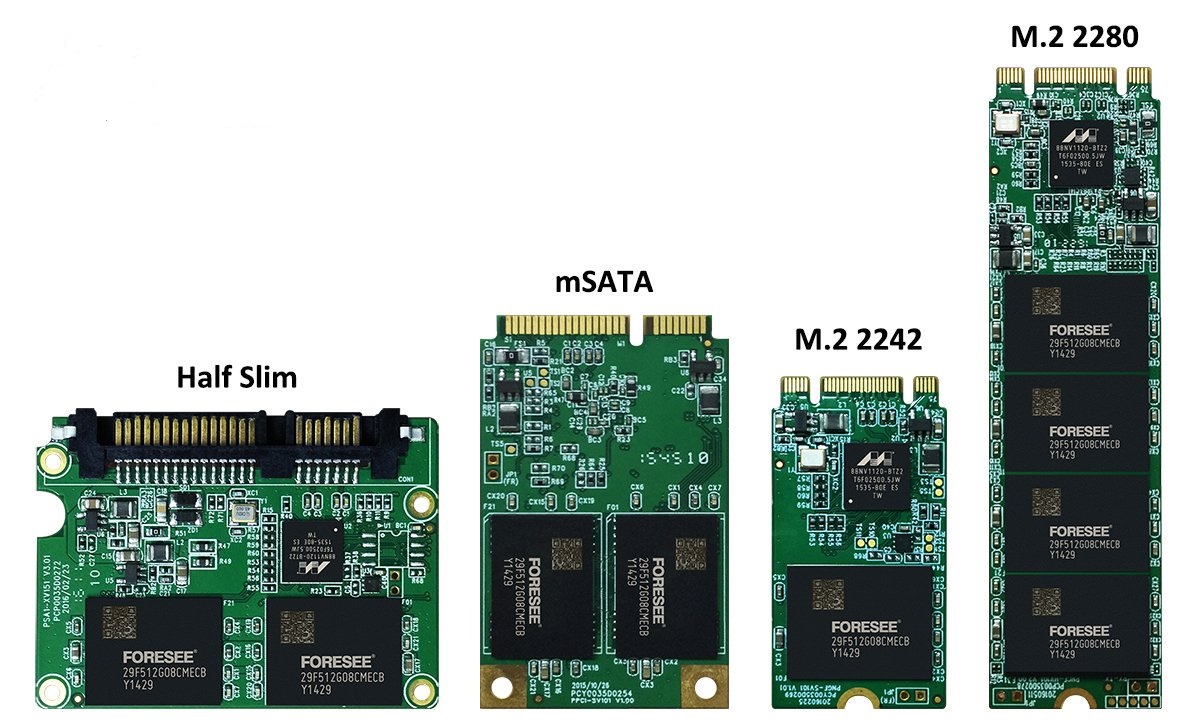PHÂN BIỆT Ổ CỨNG SSD 2.5, MSATA, M2 SATA, M2 PCLE