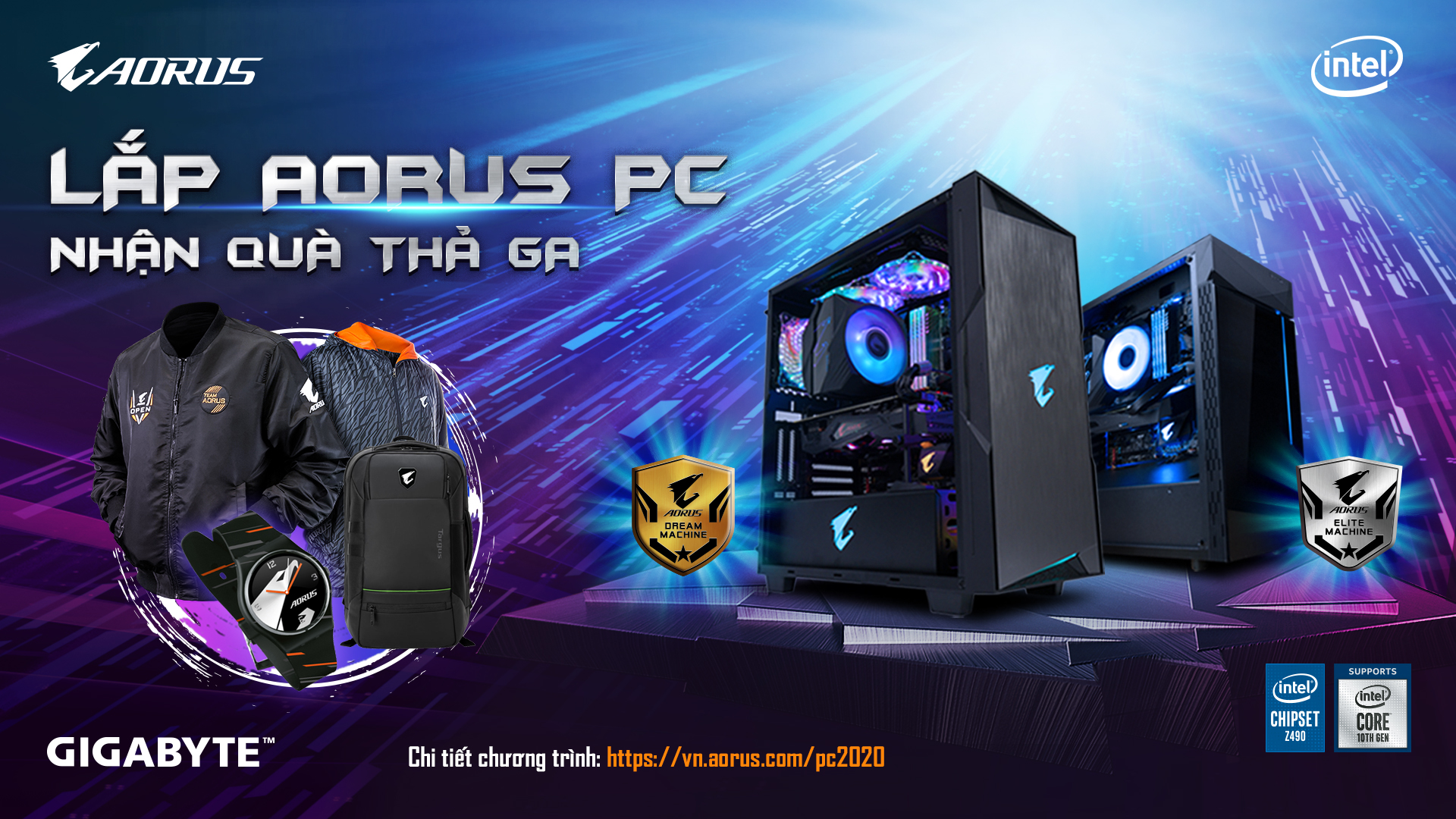 Lắp AORUS PC - NHẬN QUÀ THẢ GA