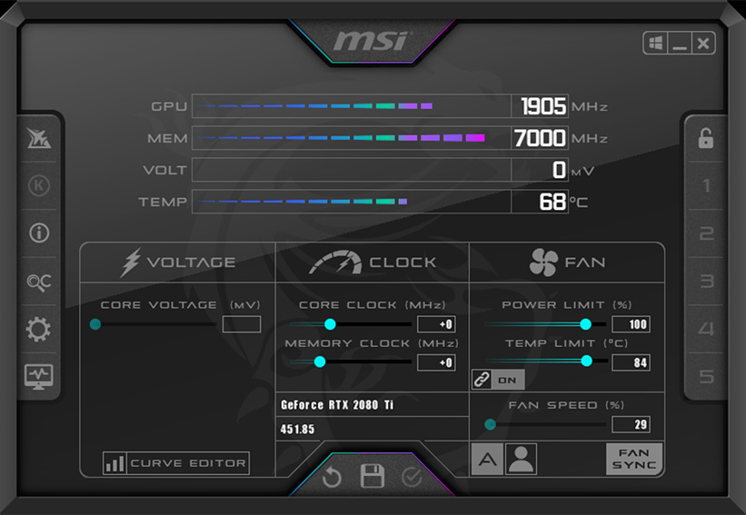 Hướng dẫn sử dụng phần mềm Msi Afterburner