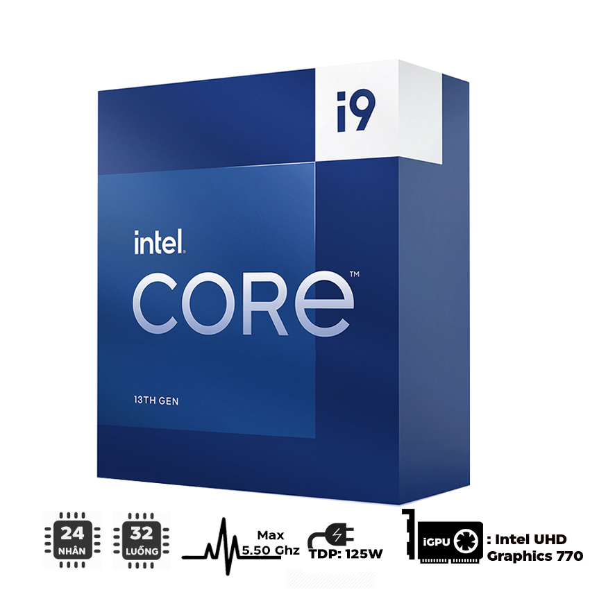 CPU Intel Core i9-13900 (up to 5.6Ghz, 24 nhân 32 luồng, 36MB Cache, 65W) - Socket Intel LGA 1700/Raptor Lake