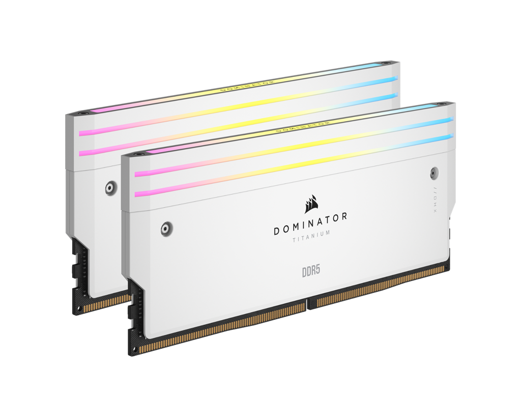 RAM Corsair Dominator Titanium White 32GB (2x16GB) RGB 6000 DDR5 (CMP32GX5M2B6000C30W)