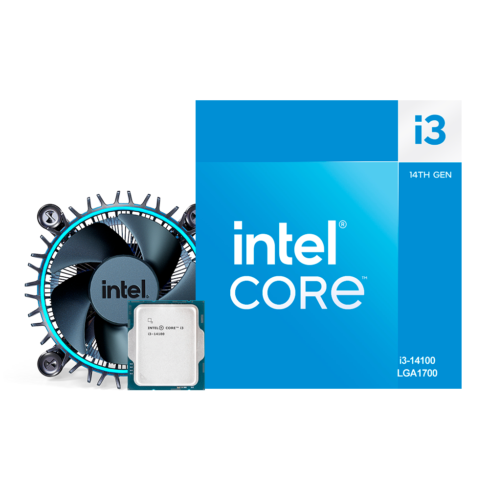 Bộ vi xử lý Intel Core i3 14100 / Turbo up to 4.7GHz / 4 Nhân 8 Luồng / 12MB / LGA 1700