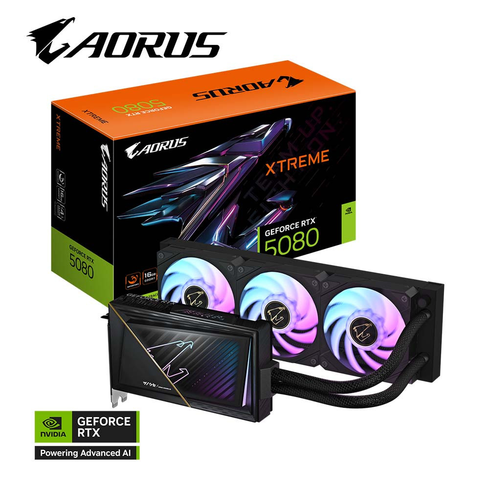 Card  màn hình GIGABYTE AORUS GeForce RTX 5080 XTREME WATERFORCE 16GB GDDR7