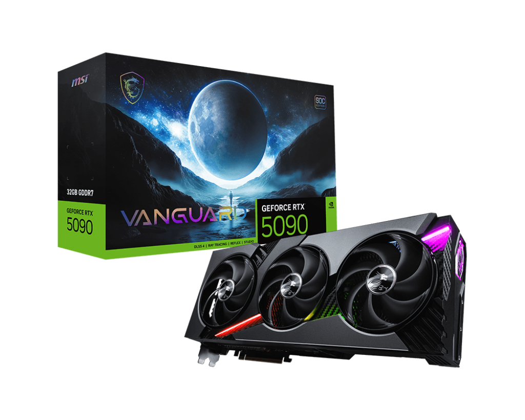 Card màn hình MSI GeForce RTX 5090 32G VANGUARD SOC