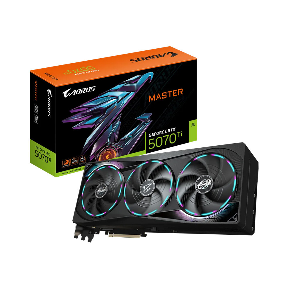 Card màn hình GIGABYTE AORUS GeForce RTX 5070 Ti MASTER 16GB GDDR7