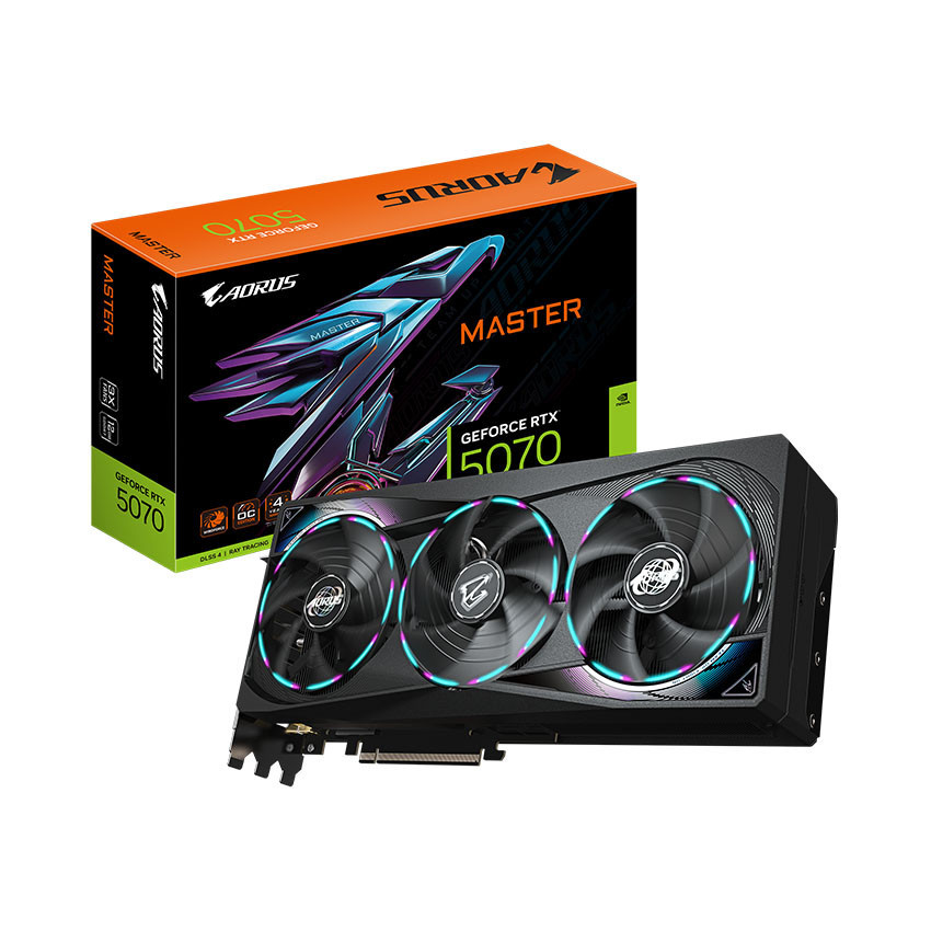Card màn hình GIGABYTE AORUS GeForce RTX 5070 MASTER 12GB GDDR7