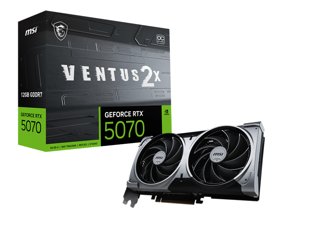 Card màn hình MSI GeForce RTX 5070 12G VENTUS 2X OC