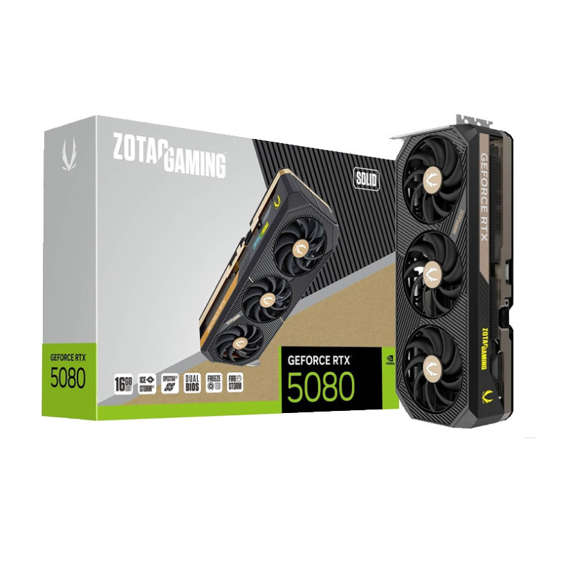 Card màn hình ZOTAC GAMING GeForce RTX 5080 SOLID 16GB GDDR7