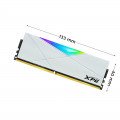 Ram Desktop Adata XPG Spectrix D50 RGB White 8GB (1x8GB) DDR4 3200Mhz