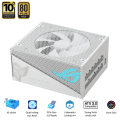 Nguồn máy tính ASUS ROG STRIX 1000W Gold Aura White Edition Gaming (1000W- 80Plus Gold – Aura Sync, PCIe 5.0 support )