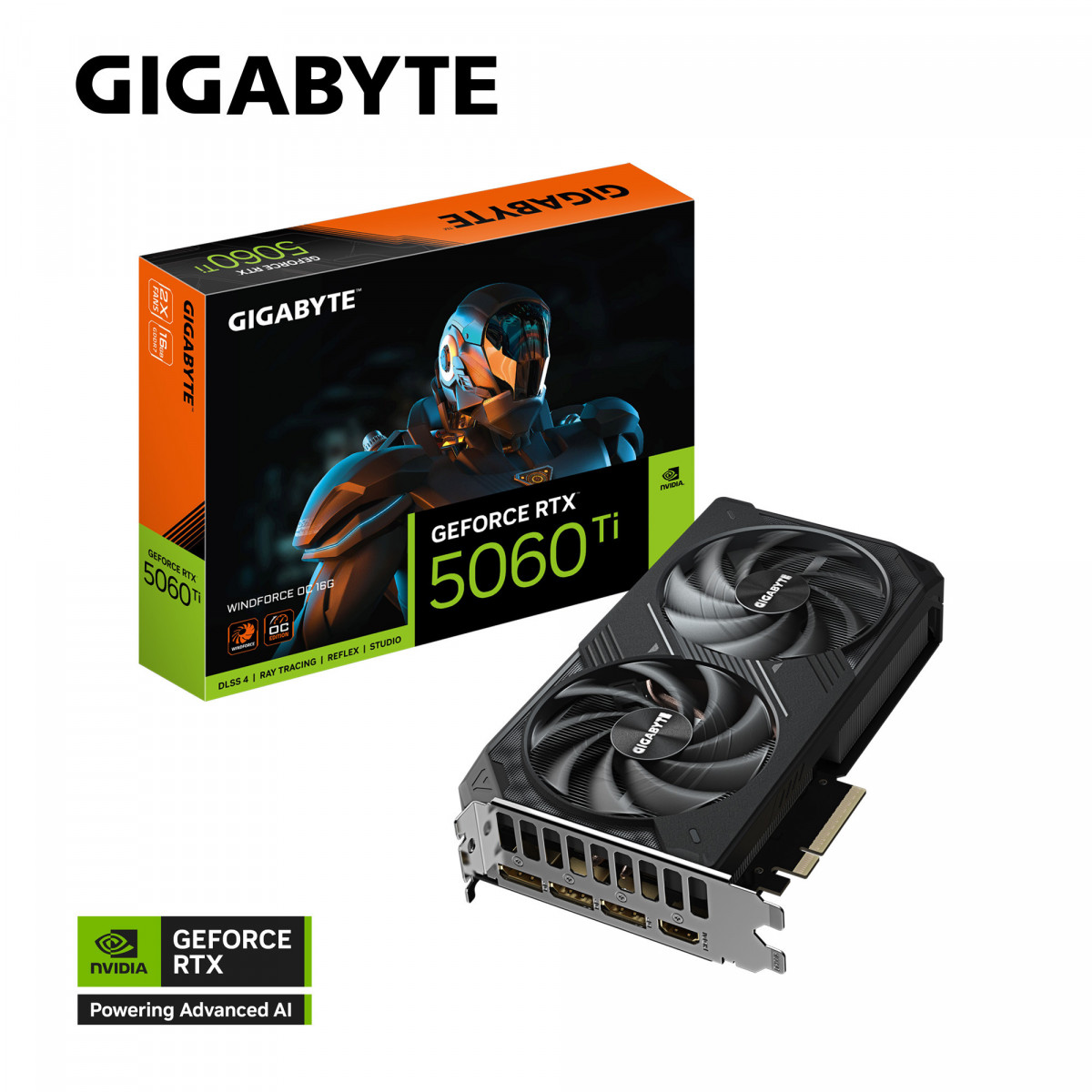 Card màn hình GIGABYTE GeForce RTX 5060 Ti WINDFORCE OC 16GB