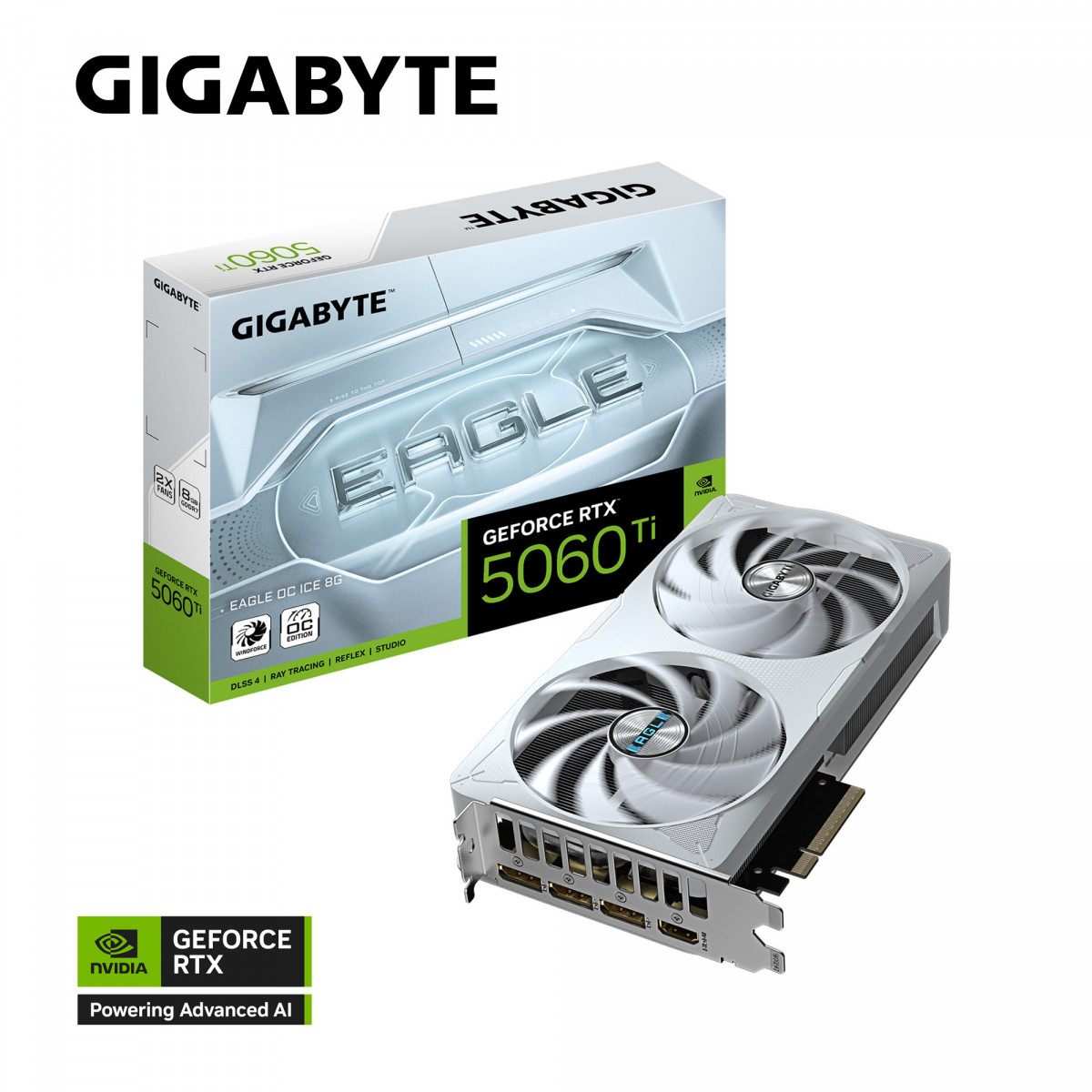 Card màn hình GIGABYTE GeForce RTX 5060 Ti EAGLE OC ICE 8GB
