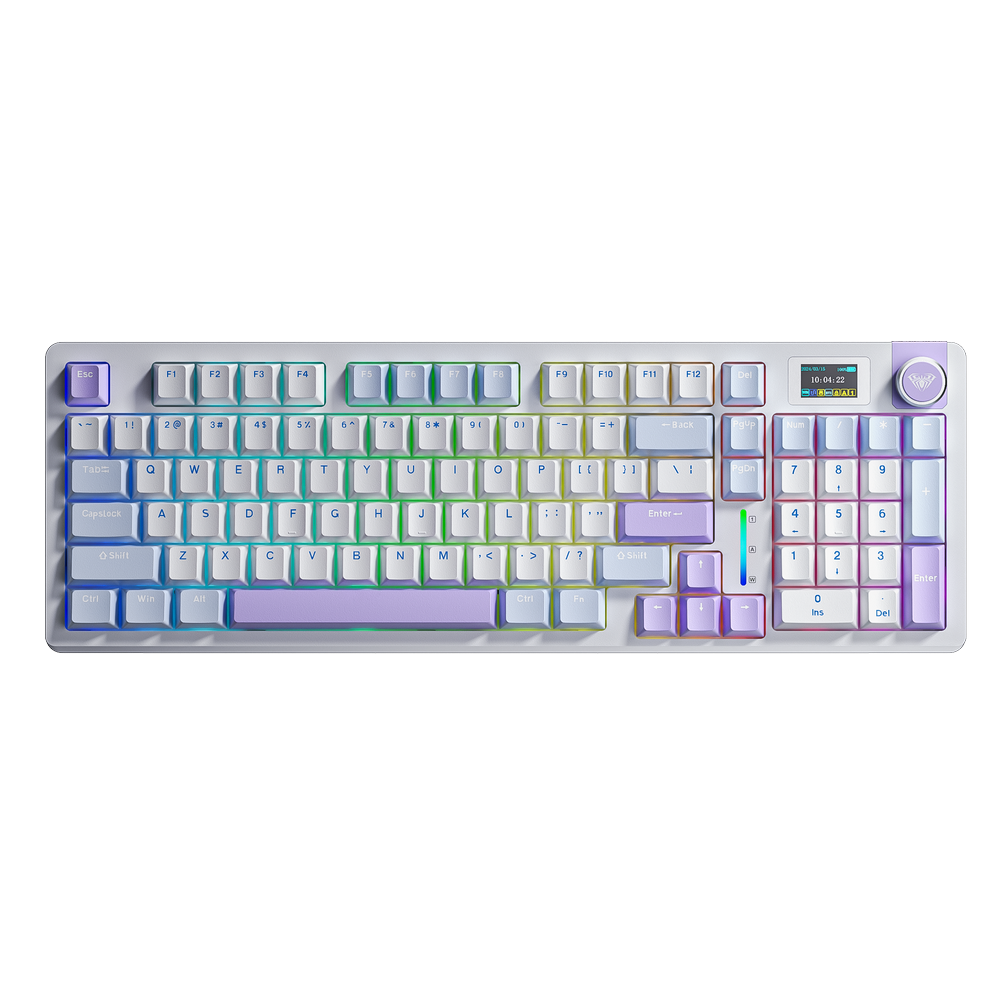 Bàn phím cơ AULA S98 Pro - 3 Mode Starry Cloud Paleo Dust switch
