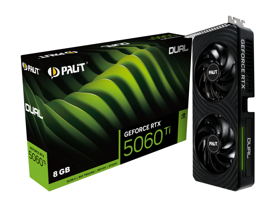  Card màn hình Palit GeForce RTX 5060 Ti Dual 8GB GDDR7