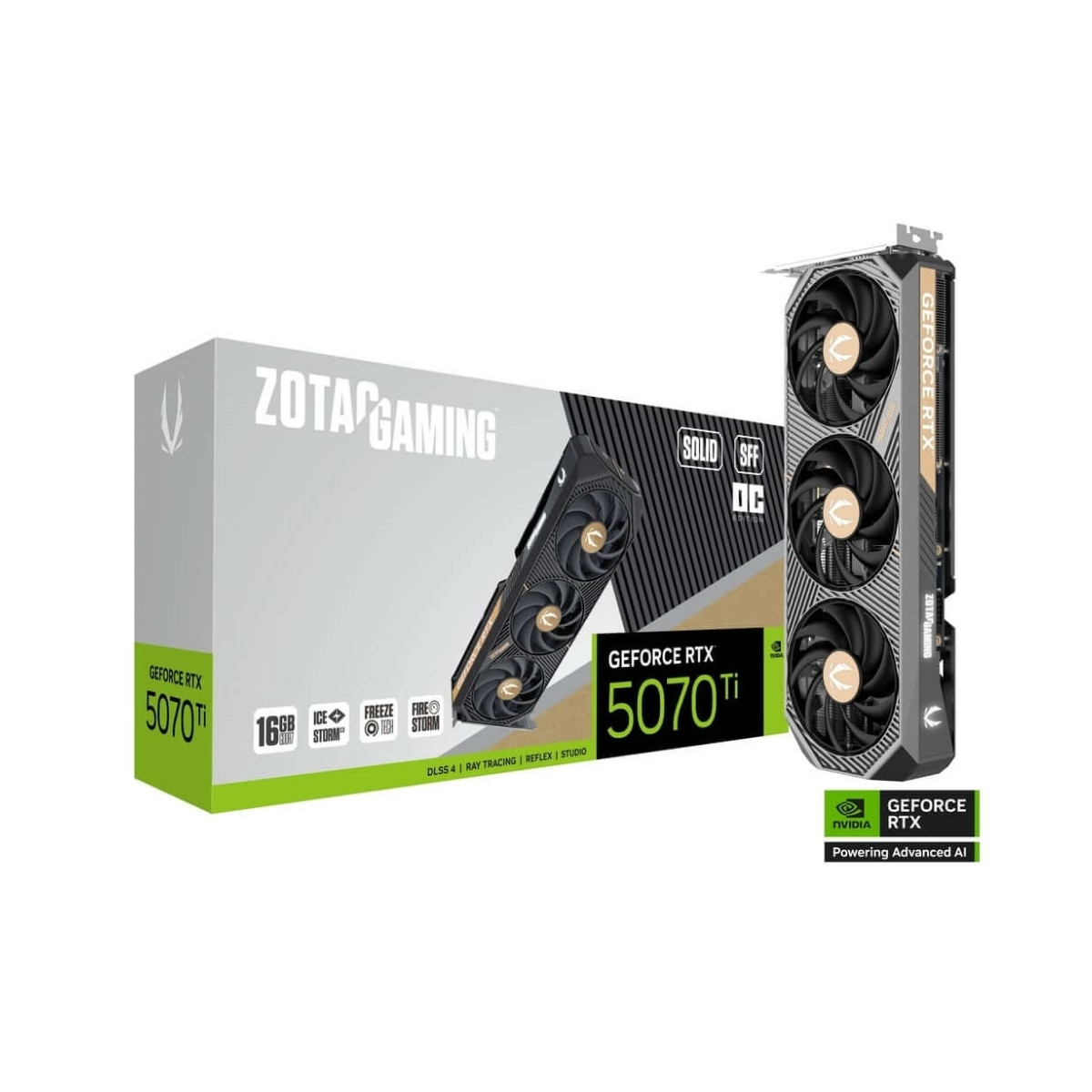 Card màn hình ZOTAC GAMING GeForce RTX 5070Ti SOLID SFF OC 16GB GDDR7