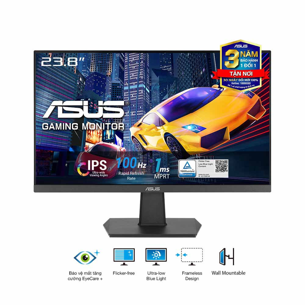 Màn hình ASUS VA24EHF 24" IPS 100Hz viền mỏng