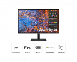 Màn hình Samsung ViewFinity S8 LS32B800PXEXXV (32 inch-4K-IPS-60Hz)