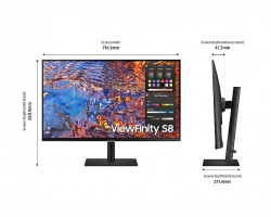 Màn hình Samsung ViewFinity S8 LS32B800PXEXXV (32 inch-4K-IPS-60Hz)