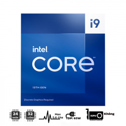 CPU Intel Core i9-13900F (up to 5.6Ghz, 24 nhân 32 luồng, 36MB Cache, 65W) - Socket Intel LGA 1700/Raptor Lake