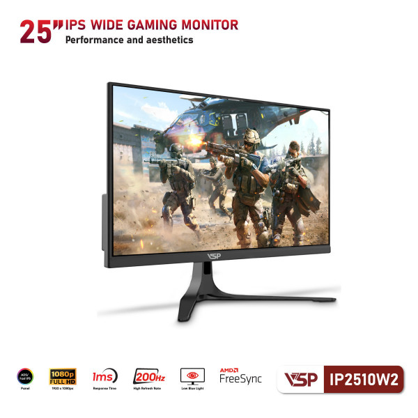 Màn hình VSP IP2510W2 (25inch / IPS / FHD / 200Hz / 1Ms / Adaptive Sync / Freesync) 