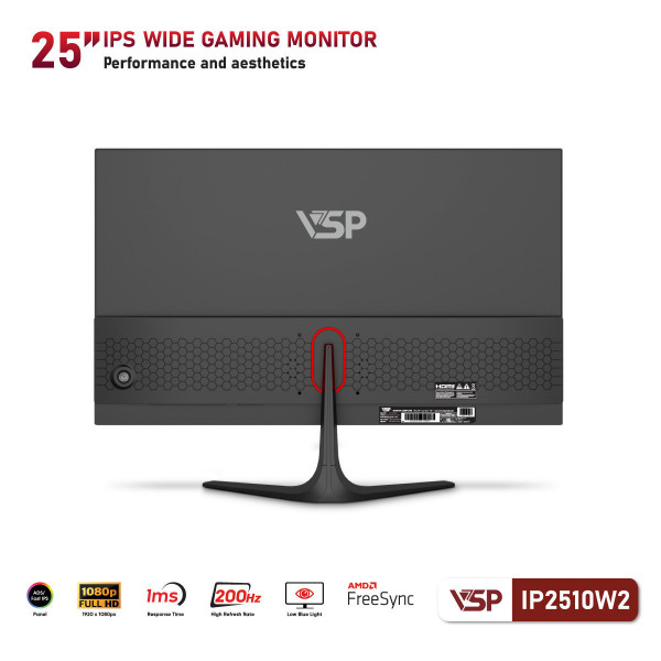 Màn hình VSP IP2510W2 (25inch / IPS / FHD / 200Hz / 1Ms / Adaptive Sync / Freesync) 