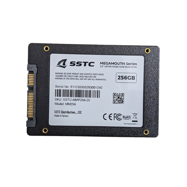 Ổ cứng SSD 256GB SSTC Megamouth Sata 3 (SSTC-MMP256-25)