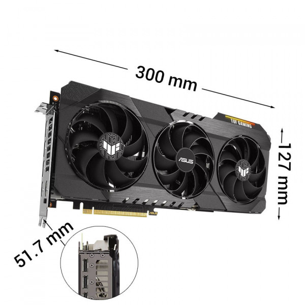 Card màn hình Asus TUF RTX 3070 Ti-O8G-V2-GAMING (NK)