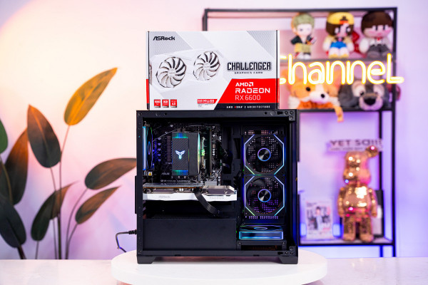PC AMD GAMING PRO Ryzen 5 7500F- RX 6600 8GB DUAL OC BLACK 