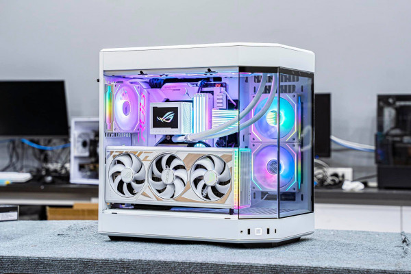 PC AMD SUPER LUXURY RYZEN 9 9950X - RTX 4090 ROG STRIX GAMING WHITE ( ALL NEW- Bảo hành 36 Tháng) 