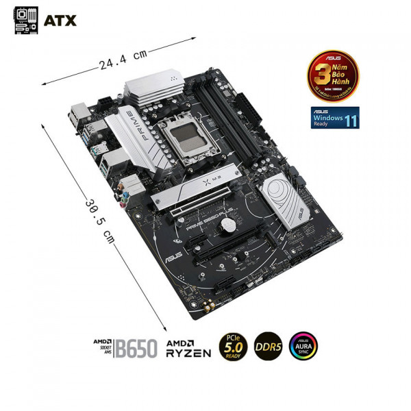 Mainboard ASUS PRIME B650-PLUS (Chipset AMD B650, Socket AM5, 4x DDR5 128GB, ATX)