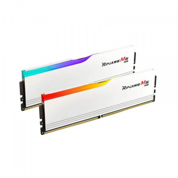 Ram Desktop Gskill RIPJAWS M5 RGB WHITE  32GB (2x16GB) Bus 6000MHz  DDR5  (F5-6000J3648D16GX2-RM5RW)