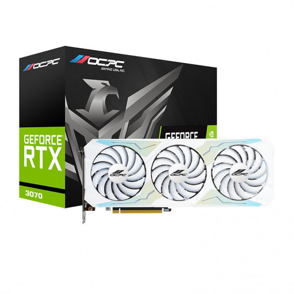 Card màn hình OCPC RTX 3070 8GB GDDR6 XE WHITE