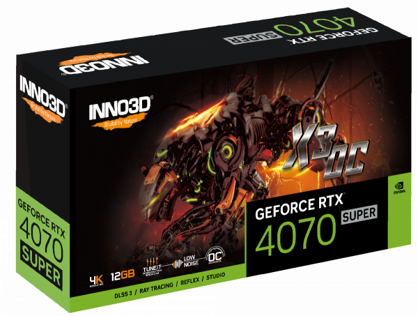 Card Màn Hình INNO3D GeForce RTX 4070 SUPER X3 OC