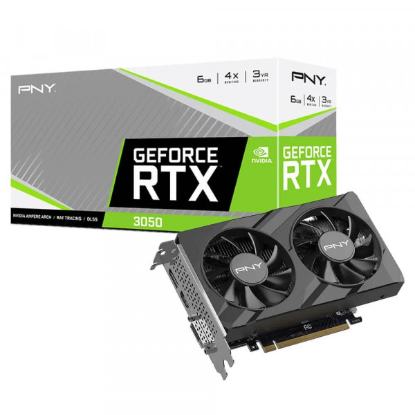 Card màn hình PNY GeForce RTX 3050 6GB VERTO Dual Fan 6GB GDDR6