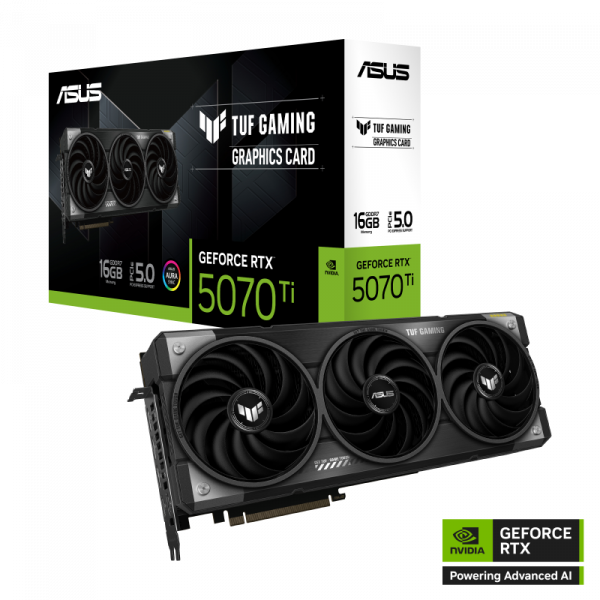 Card màn hình ASUS TUF Gaming GeForce RTX 5070 Ti 16GB GDDR7