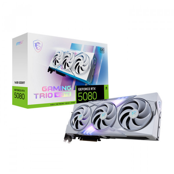 Card màn hình MSI GeForce RTX 5080 16G GAMING TRIO OC WHITE