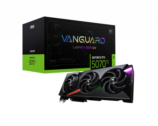 Card màn hình MSI GeForce RTX 5070 Ti 16G VANGUARD SOC LAUNCH EDITION