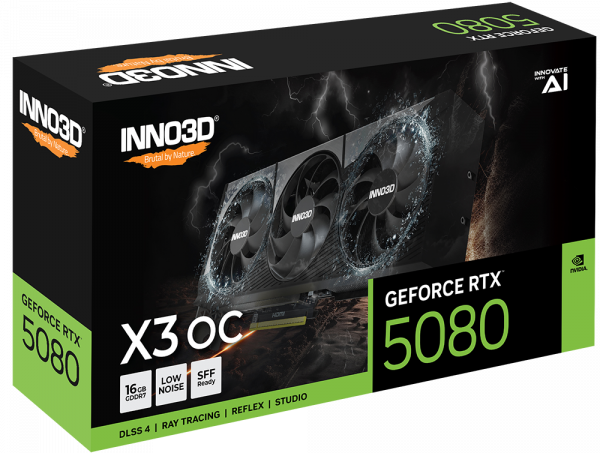 Card màn hình INNO3D GeForce RTX 5080 X3 OC 16GB GDDR7