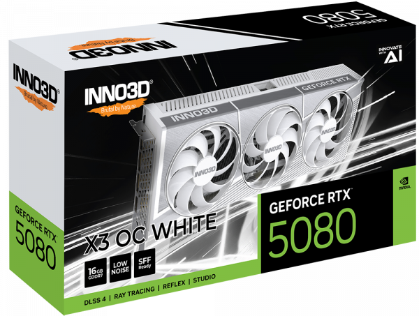 Card màn hình INNO3D GeForce RTX 5080 X3 OC WHITE 16GB GDDR7