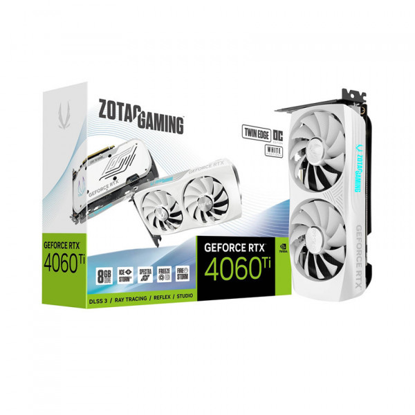Card màn hình ZOTAC GAMING GeForce RTX 4060 Ti 8GB Twin Edge OC White Edition