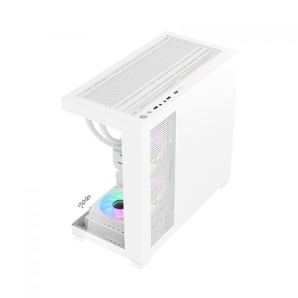 Vỏ case AIGO C218M WHITE (mATX/màu trắng/không fan)